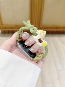 Dây đeo đồng hồ kiểu tóc đuôi ngựa dễ thương cho nữ tuổi teen, mềm mại, thoáng khí, chống mồ hôi, có thể điều chỉnh, dây đeo thay thế thể thao, tương thích với Apple Watch Series 11 10 9 8 7 6 5 4 3 2 1 SE, 41mm 40mm 38mm, dùng được cho Watch 8 9 8 Pro 9 Pro, có màu hồng, vàng, tím, xanh lá cây. - Nhiều màu - Xem 10
