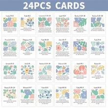 24 piezas Tarjetas con Escrituras Cristianas con Diseños Florales - Tarjetas de Aliento con Versículos Bíblicos, Tarjetas de Fe Inspiradoras Diarias para Oración, Meditación y Crecimiento Espiritual, Regalos Religiosos - Multicolor - Ver 7