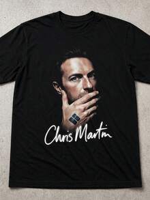 Chris  T Shirdplay Graphic Tee Pop Rock Music Shirt Gift - Black - View 1