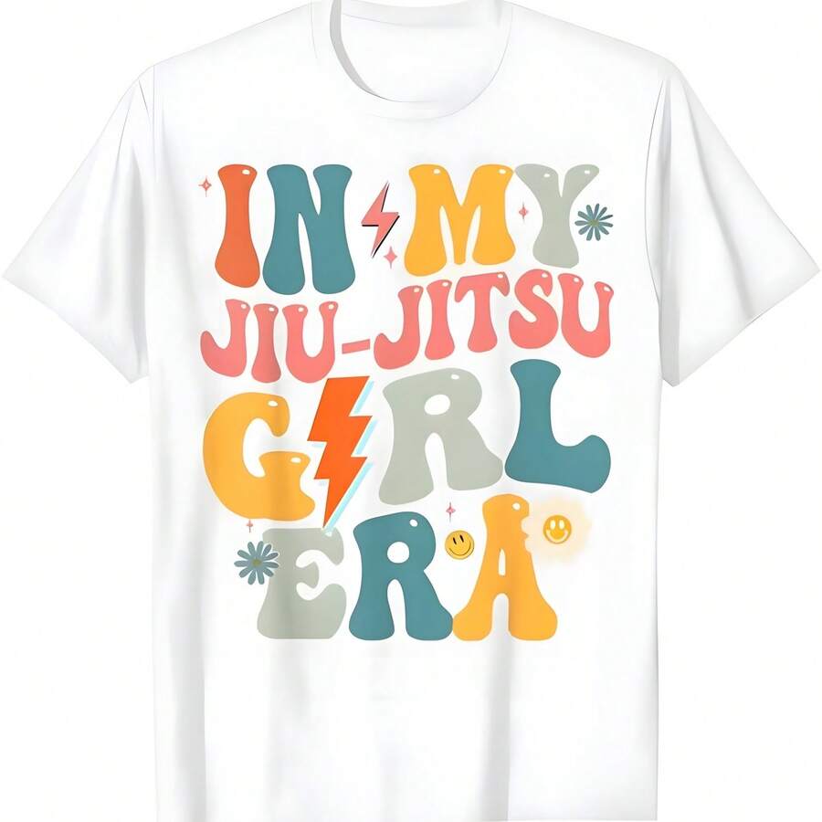 En mi Jiu Jitsu Chica Era Groovy Jiu Jitsu Chicas Retro Camiseta - Blanco - Ver 1