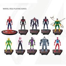 Figura coleccionable de superhéroe de Marvel - Estatuas de personaje de 4 pulgadas y 7 pulgadas, decoración de habitación o regalo perfecto - Multicolor - Ver 2