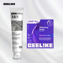 [CEELIKE] 紫色美白牙貼附含口部撐開器 - 7/21 次療程 - 含奈米羥基磷灰石保護牙釉質 - 無過氧化物配方 - 14貼+羥基 - 查看 12