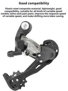 1pc Rear Derailleur For Road & Mountain Bike, Compatible With 7/8/9/10/11 Speed, Plastic Steel Composite Material, Lightweight, Good Compatibility, Solves Common Shifting Issues, Improves Shift Response Speed, Effortless Gear Change, Great Cycling Gift - Bicycle Rear Derailleur - View 11