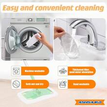 Reusable Microfiber Mop Refill Pads 4 Pack Washable Strong Absorption For Dry And Wet Mopping Fits 10-12 Inch Sweeper Mops - 1 - Xem 7