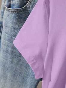 Blusa casual de mujer con estampado de leopardo, cintura fruncida, adecuada para exteriores, citas, vuelta al colegio, versátil, color vino tinto con diseño de corazón - Morado 2 - Ver 6