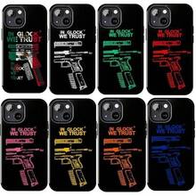 Funda para iPhone con collage "In  We Trust",  Mexicano Vintage para iPhone 17 16 15 14 13 12 11, Funda de diseño completo a color, Accesorios únicos, Protección. - Verde - Ver 1