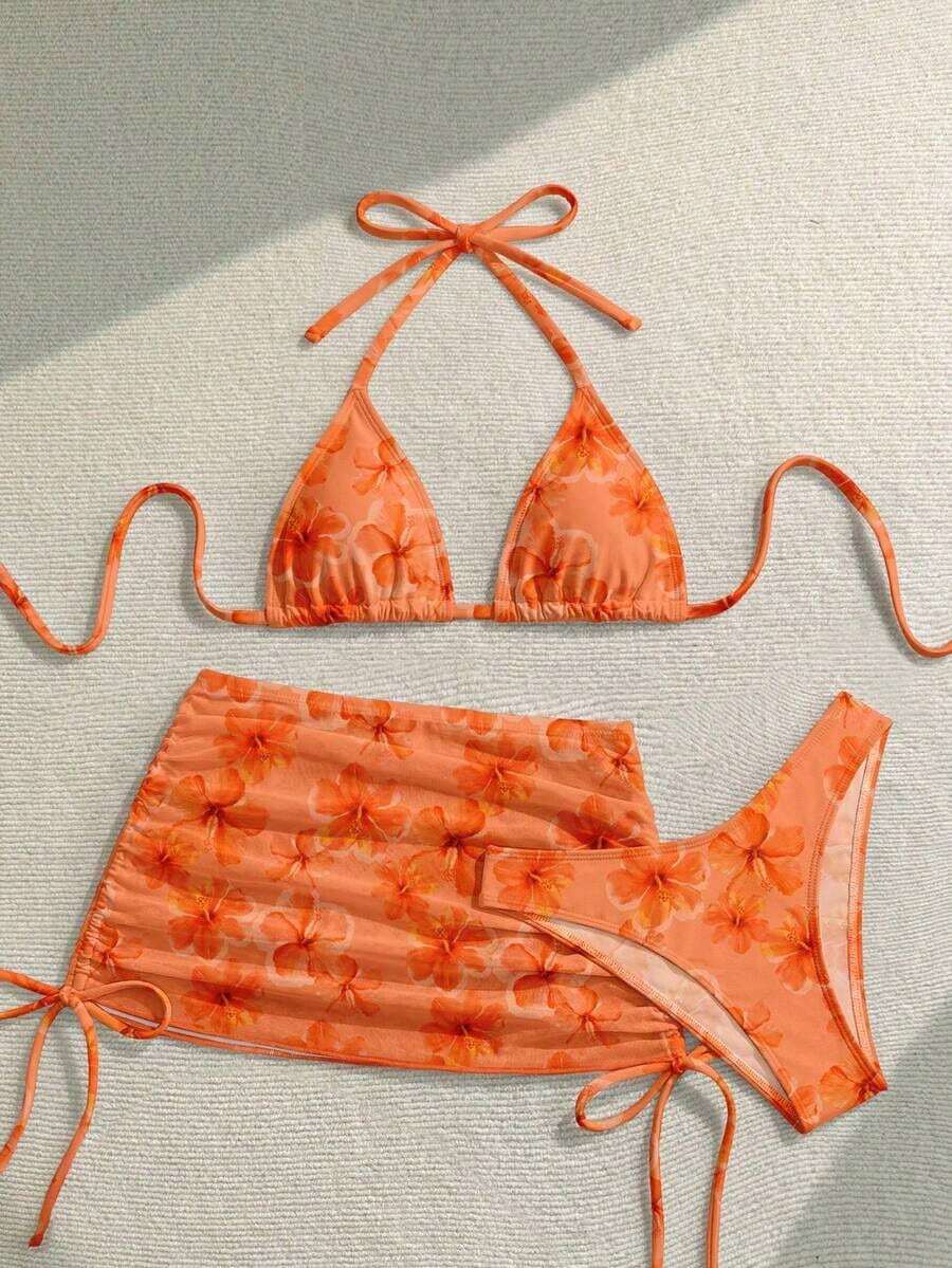 Conjunto de traje de baño de vacaciones para mujer, conjunto de vacaciones de verano para mujer, conjunto de playa para mujer - Multicolor 6 - Ver 1