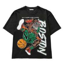 Camisetas Gráficas para Hombre, Camisetas Gráficas para Hombre, Boston Basketball Vintage Est. 1946, Camiseta Cómoda de Colores, Camiseta Retro d - Negro 2 - Ver 1