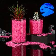 200 piezas/bolsa, Piedras de resina luminosas de colores de 0,39 pulgadas, adecuadas para la decoración de acuarios, jardinería, paisajismo, festivales, graduaciones y bodas - Multicolor - Ver 1