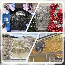 24/36Pcs Gold Laser-Cut Plastic Square Backdrop, Suitable For Birthday Parties, Wedding Supplies, Holidays, Party Supplies, Room Wall Decorations, Birthday Party Gifts, Ladies' Party Decorations, Room Decorations, Home Decorations, Bridal Showers, Graduations, Etc. - Vàng - Xem 6