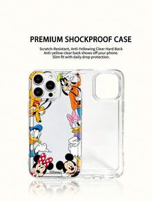 Ốp điện thoại Disney Mickey Mouse, chống trượt và chống rơi, phù hợp cho nam giới. Các dòng điện thoại tương thích: iPhone 17, 17 Air, 17 Pro, 17 Pro Max, 11, 12, 13, 14, 15, 16 Pro, 16 Pro Max, 14 Plus, 15 Plus, 16 Plus, 15 Pro Max, XR - Trong sáng - Xem 2