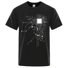 Super Happy Summer Grandpa Patrol Creative Design T-Shirt, Funny Gift For Dog Lovers, Men's T-Shirt. Unisex Short Sleeve Crew Neck Cotton Summer T-Shirt, New - 黑色 - 查看 11