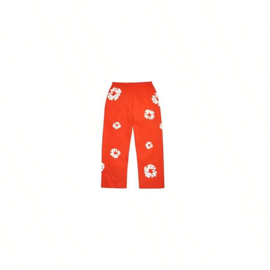 Denim Tears Cotton Wreath Baggy Sweatpants Dark Orange - Nhiều màu - Xem 1