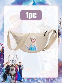 Disney Túi đeo chéo hình trăng lưỡi liềm Frozen, 6 kiểu dáng Elsa, Anna & Olaf, túi đeo vai thường ngày, tô điểm phong cách hàng ngày của bạn với phép thuật của Frozen cùng chiếc túi đeo chéo hình trăng lưỡi liềm đa năng này, có sáu thiết kế quyến rũ với hình ảnh Elsa, Anna, Olaf và toàn bộ nhóm bạn. - Cái túi - Xem 6
