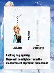 Disney Frozen Anna Acrylic Keychain, Flat 2D Character Charm For Bags & KeysAdd A Whimsical, Fandom-Inspired Touch To Your Everyday Carry With This Anna-Themed Acrylic Keychain, A Charming Accessory Inspired By Frozen. - Keychain - View 3
