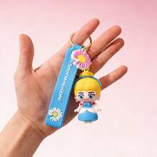 1pc Princess Keychain Pendant, Princess Keychain, Keychain, Mermaid Keychain, Elisa Keychain, Rapunzel Keychain, Belle Keychain, Creative Keychain, Cute Wallet Lanyard Accessory, Bag Accessory, Birthday Gift, Princess Theme Party Gift, Car Accessory, Earphone Case Accessory, Bag Accessory, Best Gift, Cute Gothic, Y2K Keychain - Multicolor - View 8