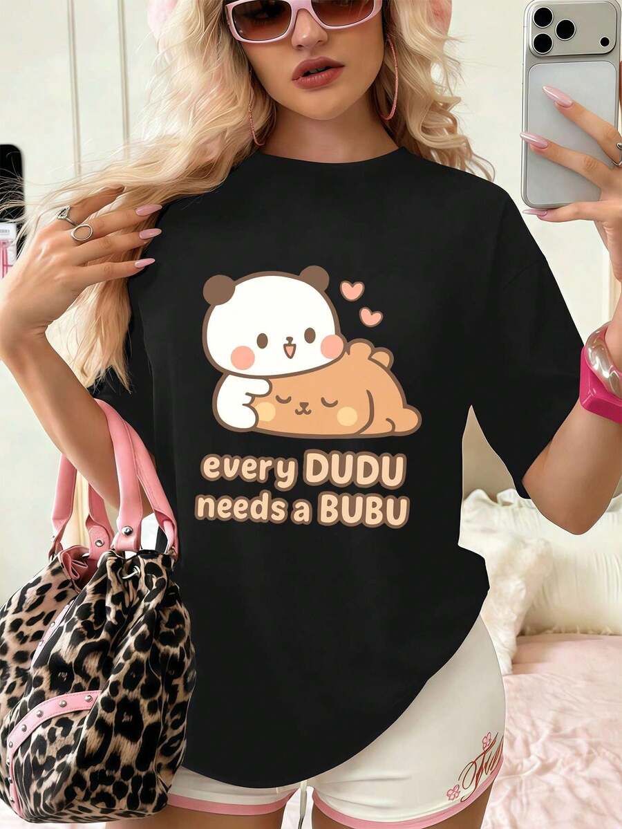 Women T-Shirts - Black - View 1