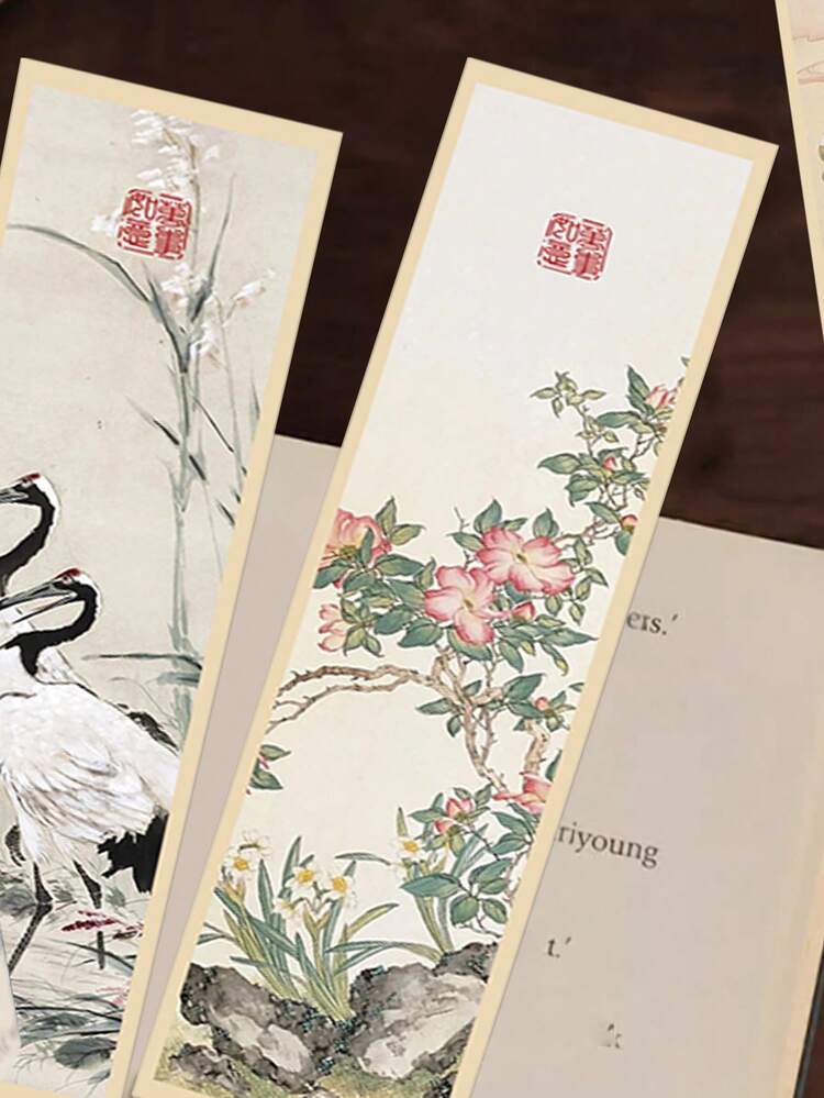 Bộ 30 chiếc đánh dấu trang sáng tạo theo phong cách tranh vẽ truyền thống Trung Quốc, được làm bằng giấy, dễ dàng sử dụng để đánh dấu tiến trình đọc sách của bạn. Lý tưởng cho những người yêu thích văn học sử dụng hàng ngày, chúng mang vẻ đẹp thẩm mỹ của tranh vẽ truyền thống Trung Quốc vào thói quen đọc sách hàng ngày của bạn. - Nhiều màu - Xem 4