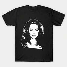 Angelina Jolie T-shirtShirt For Women Camiseta 100% Algodón Unisex - Playera Casual Premium de Corte Cómodo - Negro - Ver 1