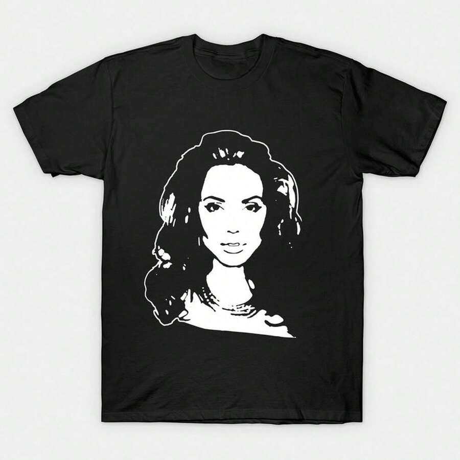 Angelina Jolie T-shirtShirt For Women Camiseta 100% Algodón Unisex - Playera Casual Premium de Corte Cómodo - Negro - Ver 1