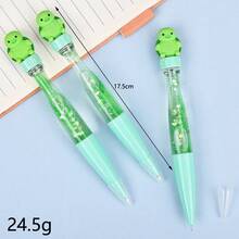 Bộ 1/2/3 bút bi hình rùa xanh dễ thương có đầu xoay, thân bút trong suốt lấp lánh, văn phòng phẩm trang trí bàn làm việc đẹp mắt dùng cho nhật ký, sổ kế hoạch, ghi chú, đồ dùng văn phòng, bút bi thiết kế xoay trơn tru. - A - Xem 4