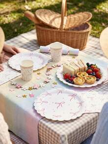 1/24/48pcs 7-Inch Butterfly Theme Disposable Paper Plates, Leak-Proof & Thick, 3-Second Quick Cleanup, Suitable For Parties, Camping, Home, Graduation, Valentine's Day, Spring/Summer Events - Multicolor - View 4