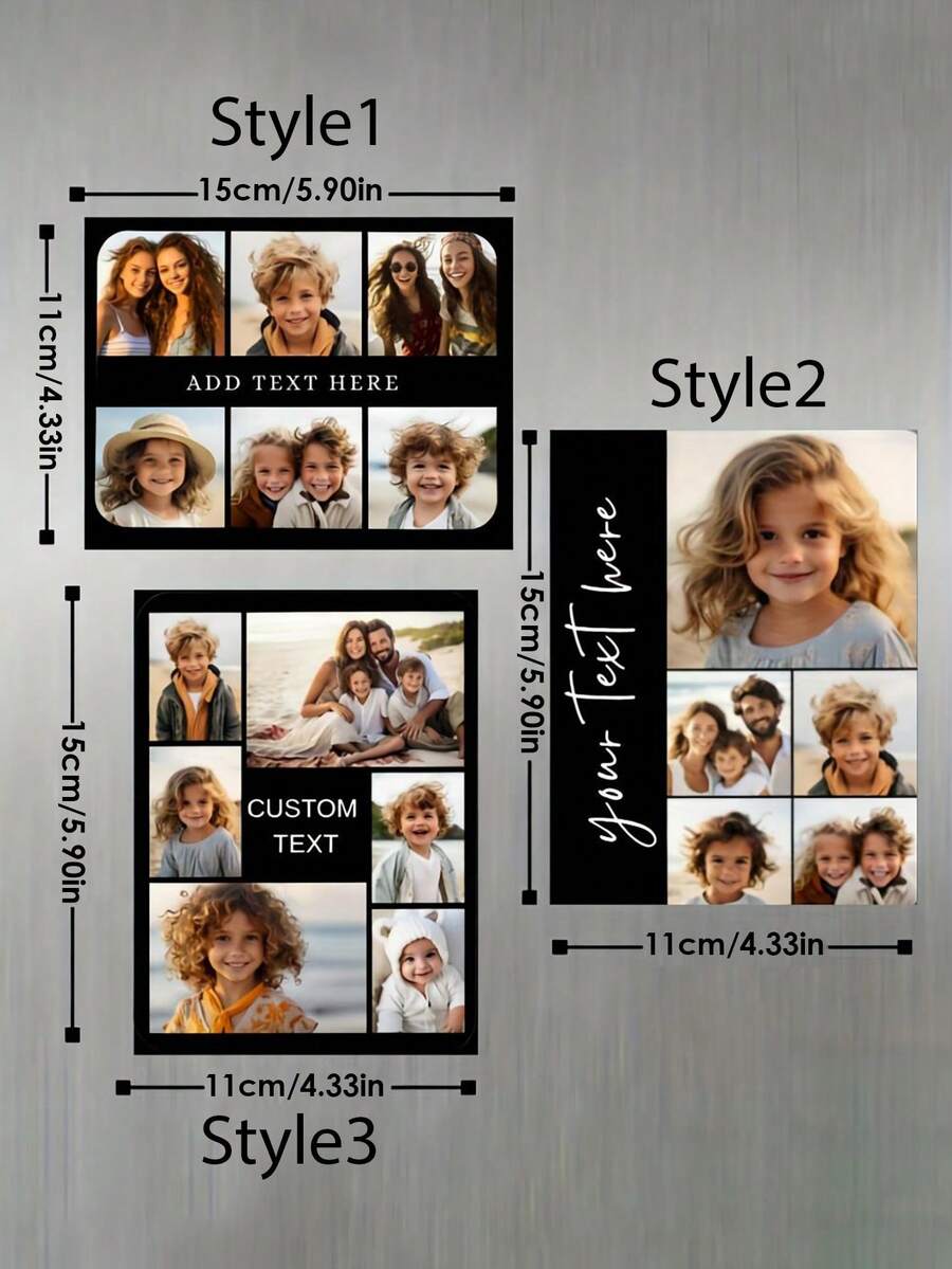 Personalized Photo Fridge Magnets - Customized Photo Magnets | Unique Gifts For Christmas, Valentine's Day, Birthday, Anniversary | Personalized Photo Gifts For Family And Couples - Multicolor 05 - View 1