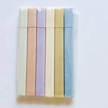 6支装多色荧光笔，柔和粉彩色调，防晕染，低调配色，适合日记、学生学习、办公用品、学校文具和开学季使用。 - A - 查看 7