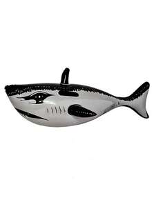 1pc Inflatable Shark Rider, Cartoon Shark Inflatable Float, Water Fun Toy (Handle Color Random), Pool Inflatable, Beach Essentials, Pool Float - Multicolor - View 13