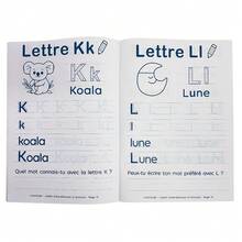 Lachilly 32 Pages French Alphabet Handwriting Practice Workbook For Kids, Learn To Write Letters, Tracing & Writing Activity Book For Preschool Toddlers, Montessori Educational Workbook Age 3+ - Multicolor - View 6