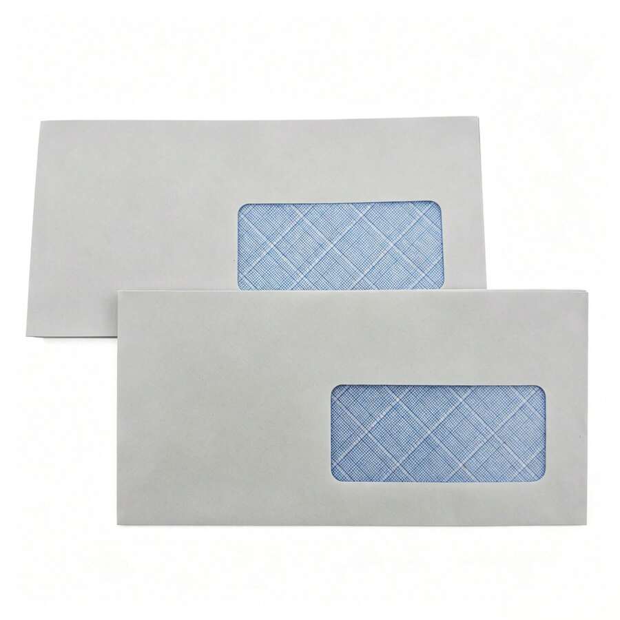 25/50/100 chiếc phong bì tự dính trắng, phong bì bảo vệ thông tin cá nhân có tem dán bóc được dùng cho tài liệu mật. - Hình chữ nhật - Xem 1