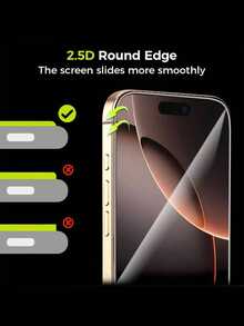 3pcs - Tempered Glass Screen Protector For IPhone 16 Pro Max, Compatible With 17 Pro Max, 17, 17 Pro, 16 Pro, 16 Plus, 15 Pro Max, 15, 15 Pro, 14 Pro Max, 14 Pro, 13, 12 And 11. Ultra-Durable, HD Clear, Bubble-Free, Phone Accessories, Compatible With Phone Cases. Suitable For Easter, Spring And Summer Use. - Clear - View 4