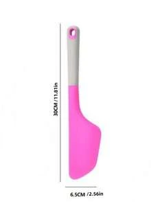 1pc Extra Large Silicone Cake Spatula - Heat Resistant, Non-Stick And Flexible Kitchen Tool, Suitable For Cooking, Baking, Mixing And Scraping, Silicone Jam Mixing Scraper Cake Cream Large Spatula Baking Kitchen Baking Tool - Multicolor - View 16