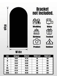 客製化印花彈性拱門裝飾布 - 適合畢業典禮、生日派對、婚禮、週年慶祝及各種主題活動。這款個性化印花拱門背景布為您量身打造。提供多種尺寸選擇（不含支架），是打造拍照背景、獨特派對裝飾和優雅婚禮佈置的理想選擇。 - 多色06 - 查看 4