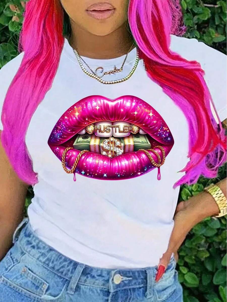 Dam-T-shirts - Vitt - Visa 1