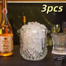 1 xô đá acrylic đa năng, trong suốt dùng để đựng nước ép và nước ngọt, bình đựng đồ uống trong suốt cho các bữa tiệc, nhà hàng. - Trong sáng - Xem 13
