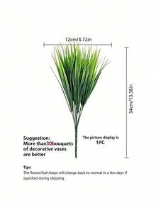 Hoa bắp giả, cây bụi dương xỉ ngoài trời chống tia UV, thích hợp cho chậu treo trong nhà/ngoài trời, vườn nhà, hiên nhà, sân thượng, trang trí bàn, phòng khách, ký túc xá, trang trí tường phòng ngủ, trang trí Giáng sinh. - nhiều màu - Xem 8