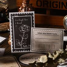 30 piezas/paquete Pegatinas con borde de texto vintage estético, pegatinas decorativas DIY creativas para scrapbooking, regalo de vacaciones, suministros de papelería personalizados - 2. Cuentos románticos en papel - Ver 4