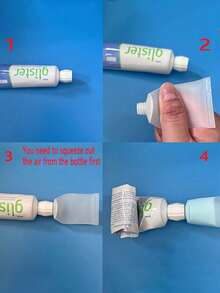 Plastic Toothpaste Tube, Facial Cleanser Adapter And Dispenser Bottle, Convenient For Toothpaste And Facial Cleanser Refill, Cosmetic Tube And Bottle, Facial Cleanser Gel Tube, Squeeze-Type Toothpaste Dispenser Tool Set, Household Daily Necessities - Multicolor - View 4