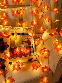 1 Stück Ahornblatt Lichterkette Herbstblatt Girlande mit Lichtern, Ahornblatt Lichterkette, DIY Party Zuhause Thanksgiving Weihnachten Halloween Dekoration Innen Außen Herbst Erntedekoration, Ahornblatt Lichterkette Herbstblatt Girlande mit Lichtern, Ahornblatt Lichterkette, DIY Party Zuhause Thanksgiving Weihnachten Halloween Dekoration Innen Außen Herbst Erntedekoration, Herbst Dekoration, Halloween Dekoration - einfarbig - Übersicht 5