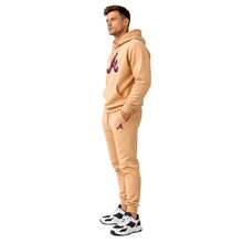 Men T-Shirt Co-Ords - Beige - View 2
