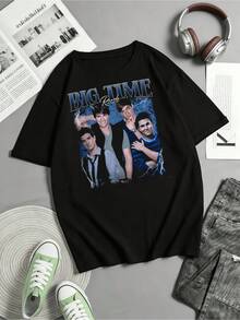 Big Time Rush Tour 2025 T-shirt, unisex bandtröja - Svart - Visa 6