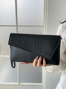 Women's Fashion Minimalist Versatile Clutch - Black - View 2