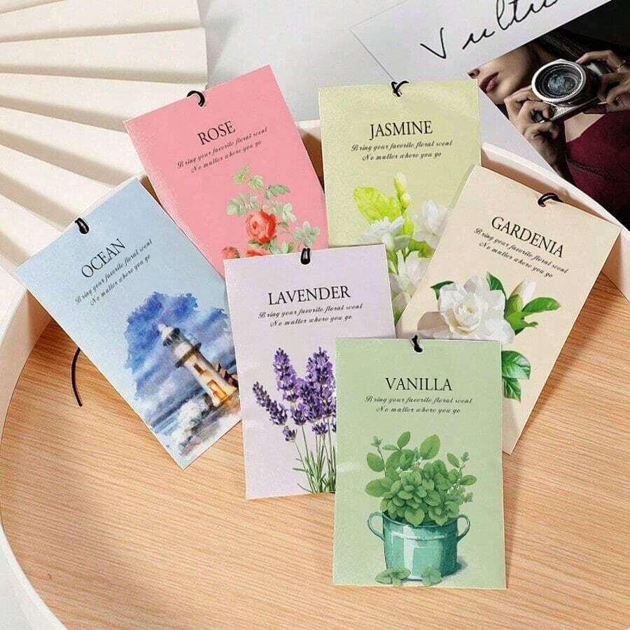 Long-Lasting Hanging Scent Sachet, 30-Day Fragrance Deodorizer Bag, Suitable For Car, Wardrobe, Bathroom, Portable Aroma Bag, Perfect Holiday Gift - Various - View 1