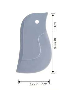 OBOVAY Dụng cụ cạo dầu mỡ, dụng cụ nhà bếp nhỏ gọn Penguin Soft Type dùng để cạo vết dầu mỡ, làm bánh, dụng cụ nhà bếp nhỏ. - Xám - Xem 8