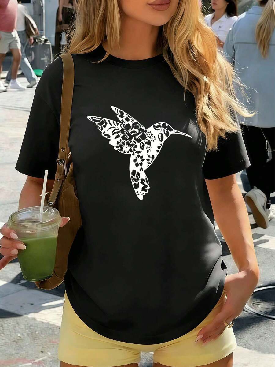 Women T-Shirts - Black - View 1