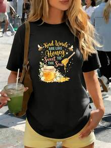 Women T-Shirts - Black - View 1