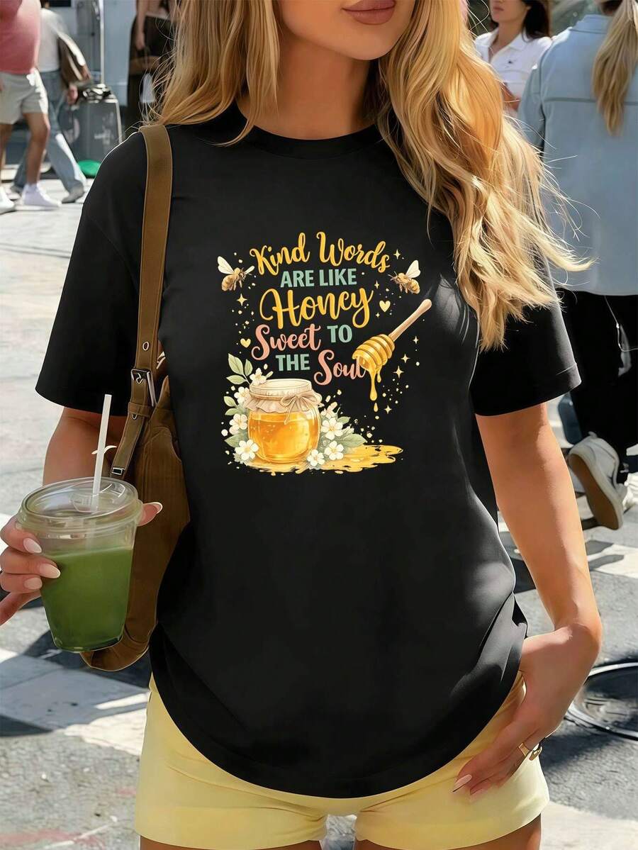 Women T-Shirts - Black - View 1