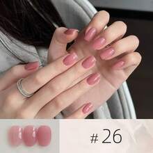MIANEL GEL 10毫升自流平裸色凝胶指甲油，2026新款冰透明裸粉色肤色提亮透明裸色效果，LED/UV固化 - 彩色 - 查看 34