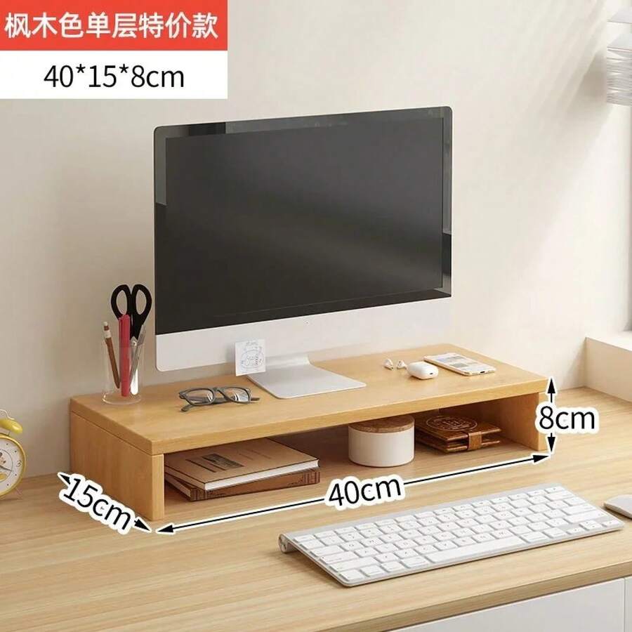 Desktop Computer Taller Stand Office Desktop Shelf Monitor Screen Storage Base Notes - B - Xem 1